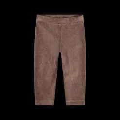Leggings in ciniglia a coste per bambina