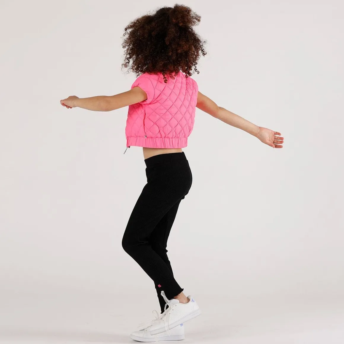 Leggings in costina bambina
