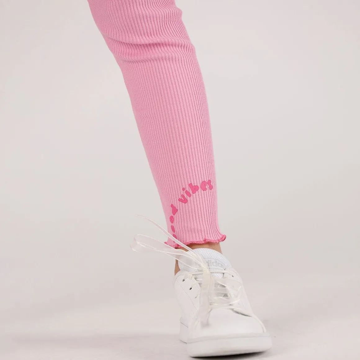 Leggings in costina bambina