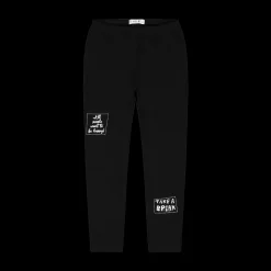 Leggings in interlock stampato per bambina