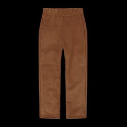 Leggings in tessuto scamosciato bambina