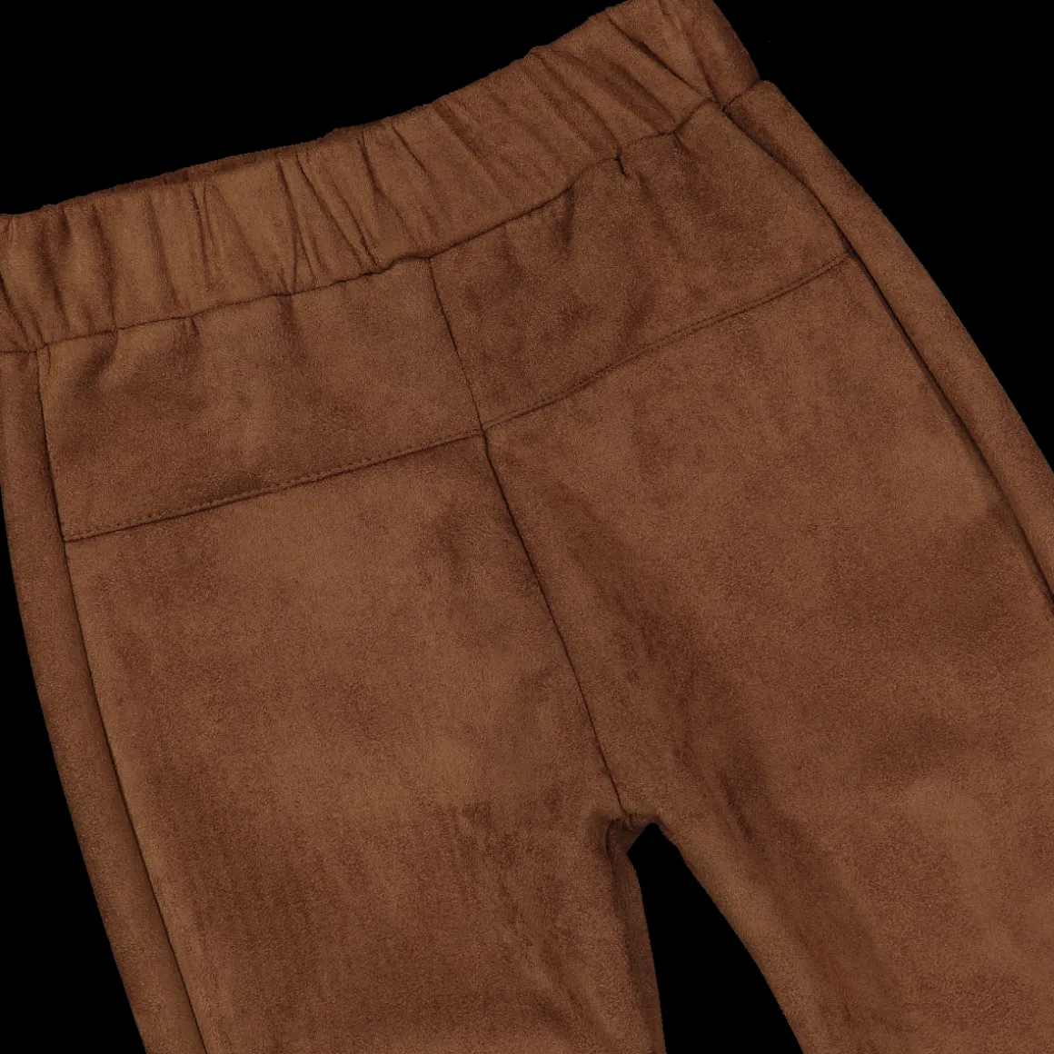 Leggings in tessuto scamosciato bambina
