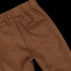Leggings in tessuto scamosciato bambina