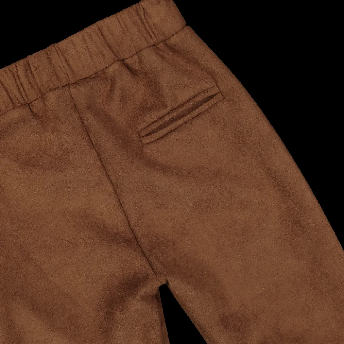 Leggings in tessuto scamosciato bambina