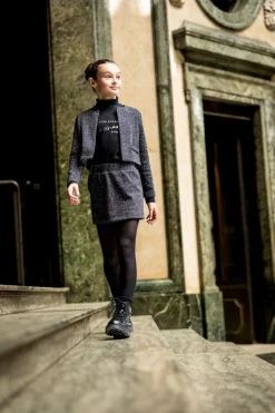 Maglia a collo alto per bambina