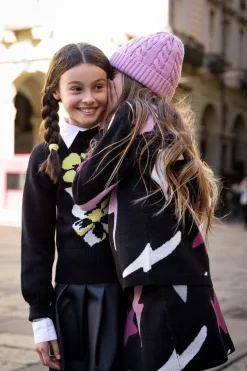 Maglia a fiori per ragazza