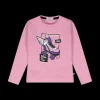 Maglia a manica lunga in interlock per bambina