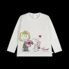 Maglia a maniche lunghe tema Peanuts per bambina