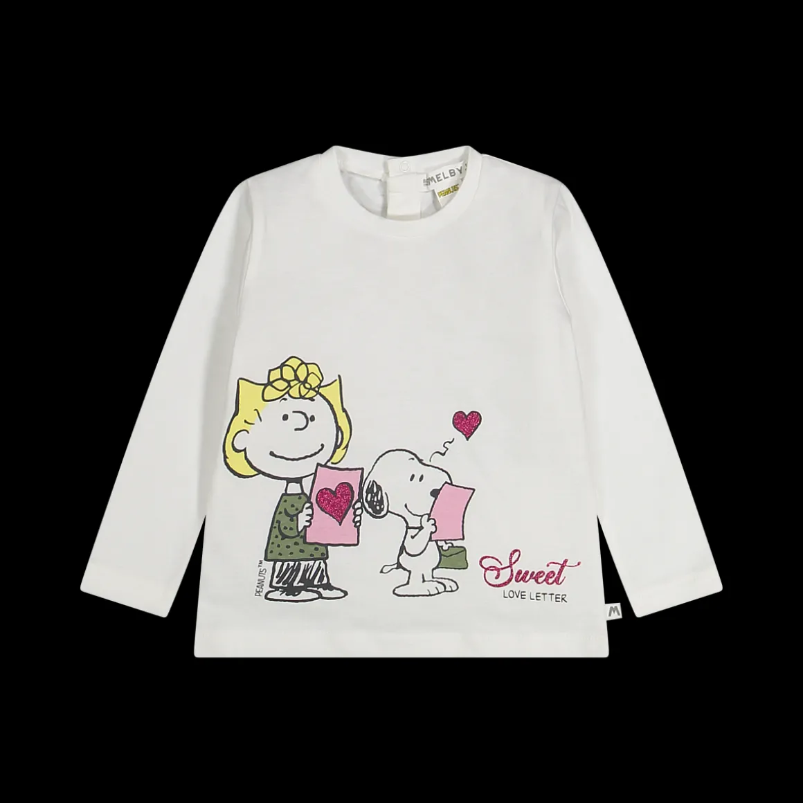 Maglia a maniche lunghe tema Peanuts per bambina