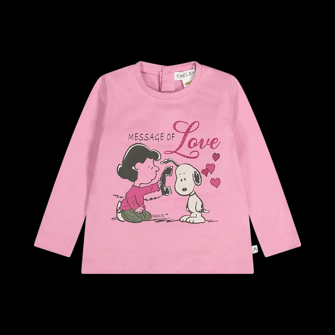Maglia a maniche lunghe tema Peanuts per bambina