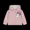 Maglia aperta con cappuccio bambina