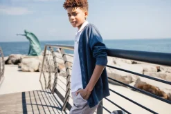 Maglia aperta in cotone per bambino