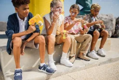 Maglia aperta in cotone per bambino