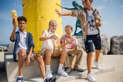 Maglia aperta in cotone per bambino