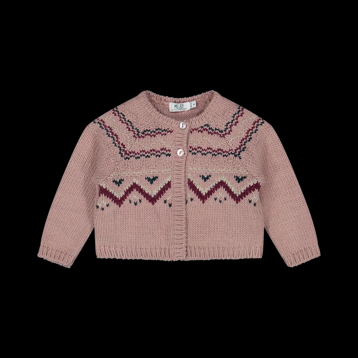 Maglia aperta in tricot da bambina