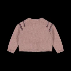 Maglia aperta in tricot da bambina