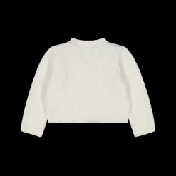 Maglia bambina aperta coreana tricot con paillettes