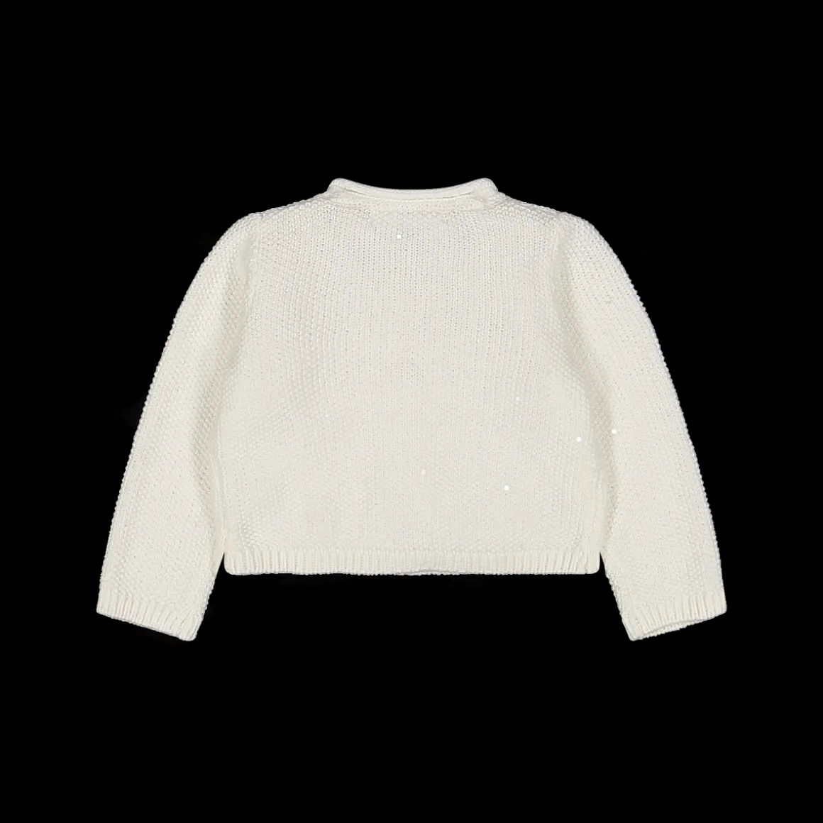Maglia bambina aperta coreana tricot con paillettes