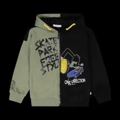 Maglia bicolore con cappuccio ragazzo