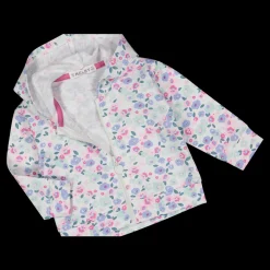Maglia con cappuccio aperta in felpa effetto malfilè bambina