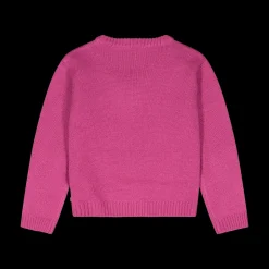 Maglia con jacquard a cuori per bambina