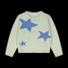 Maglia con jacquard a stelle per bambina