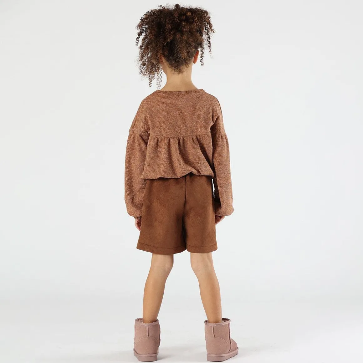 Maglia con lurex bambina