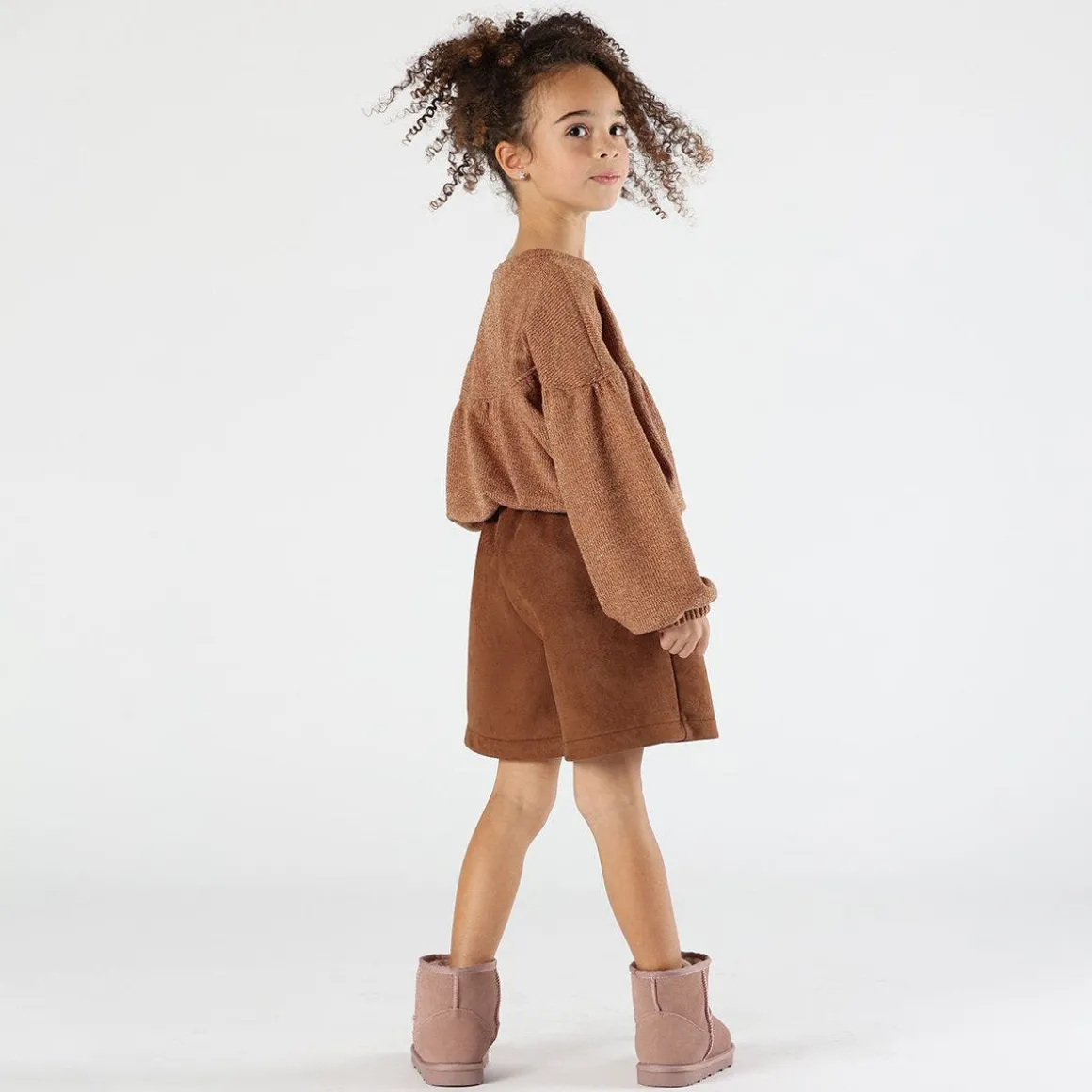 Maglia con lurex bambina