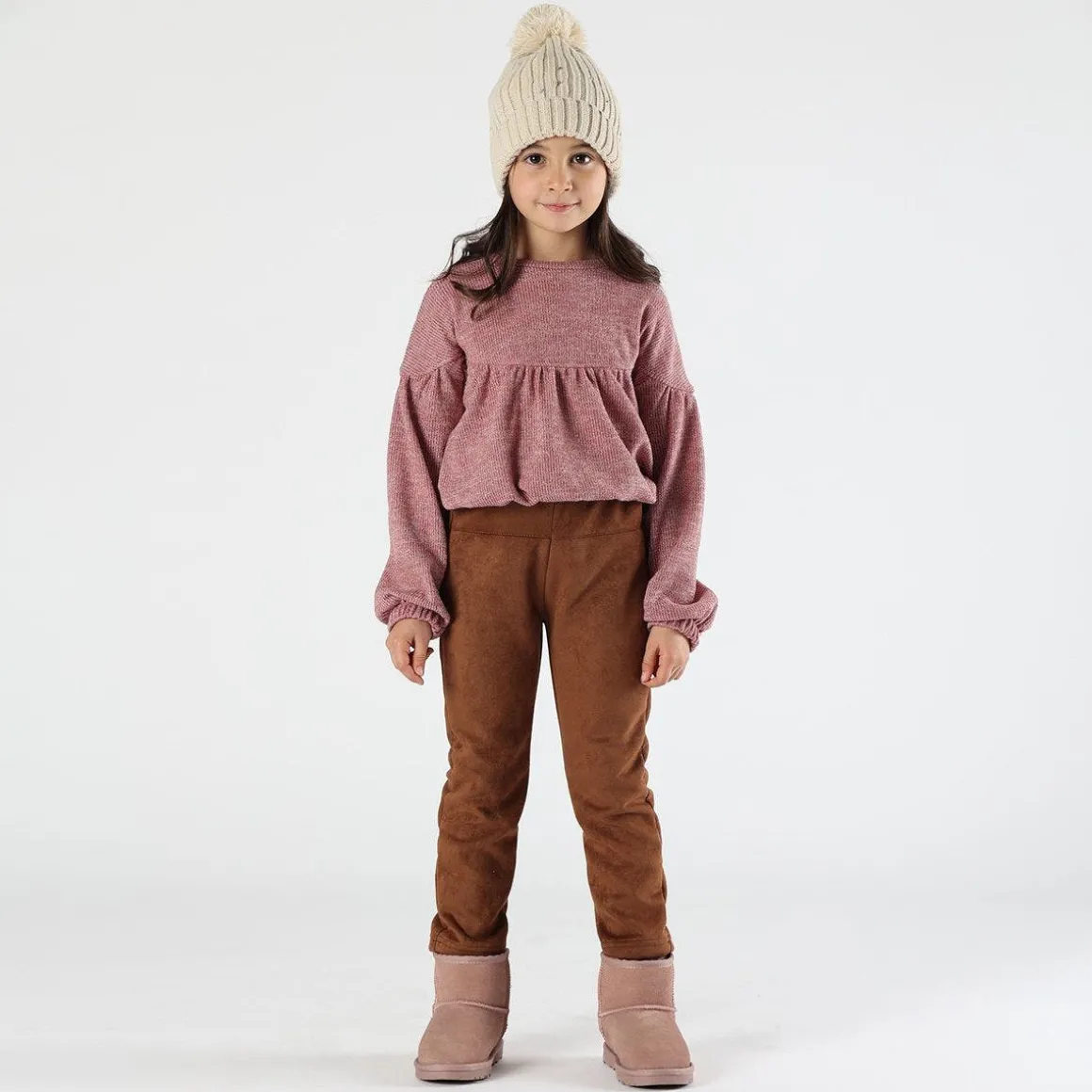 Maglia con lurex bambina