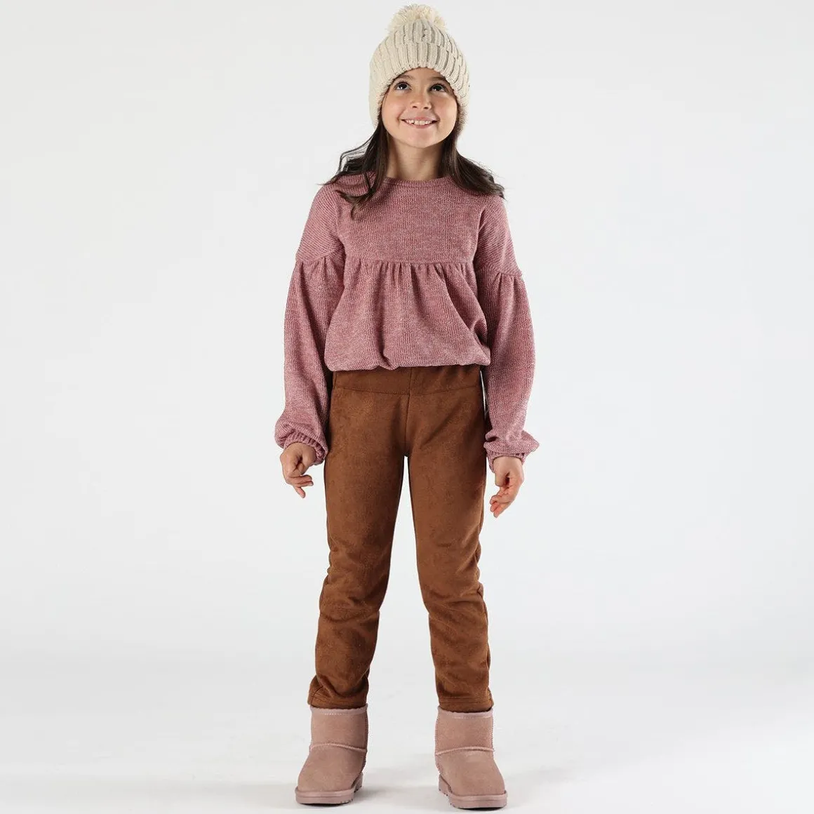 Maglia con lurex bambina