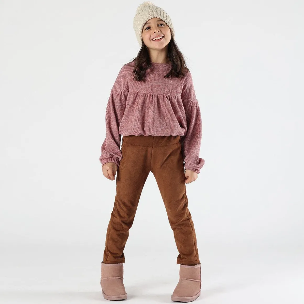 Maglia con lurex bambina