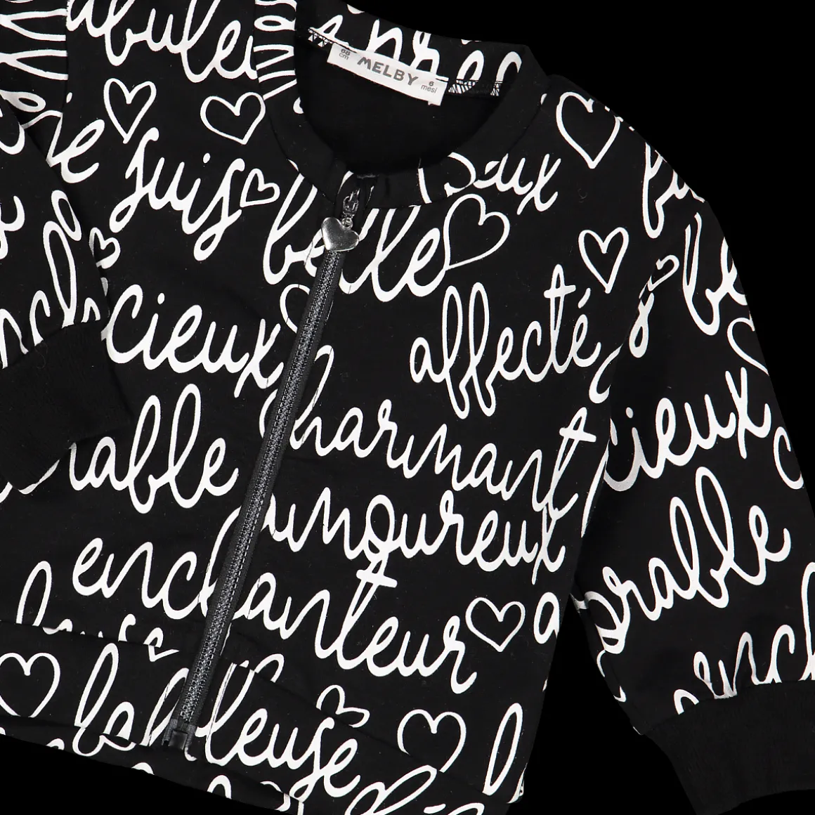 Maglia con scritte da neonata