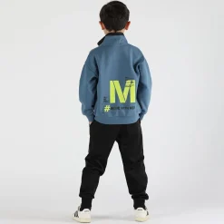 Maglia con zip da bambino