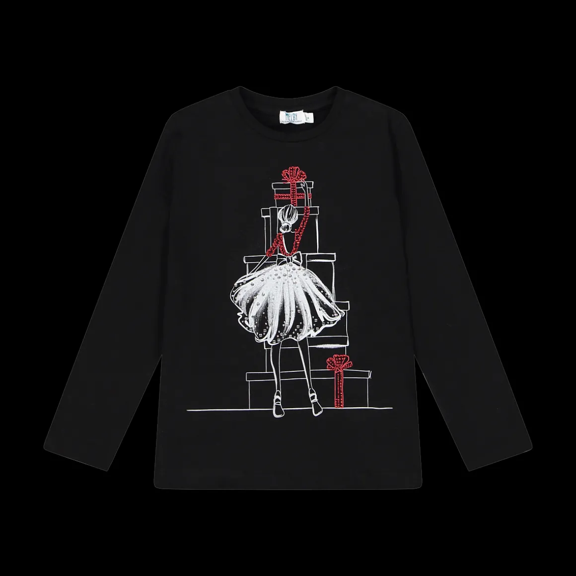 Maglia da bambina con strass
