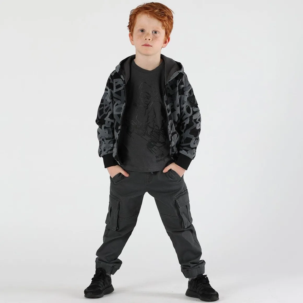 Maglia da bambino con stampa tonale