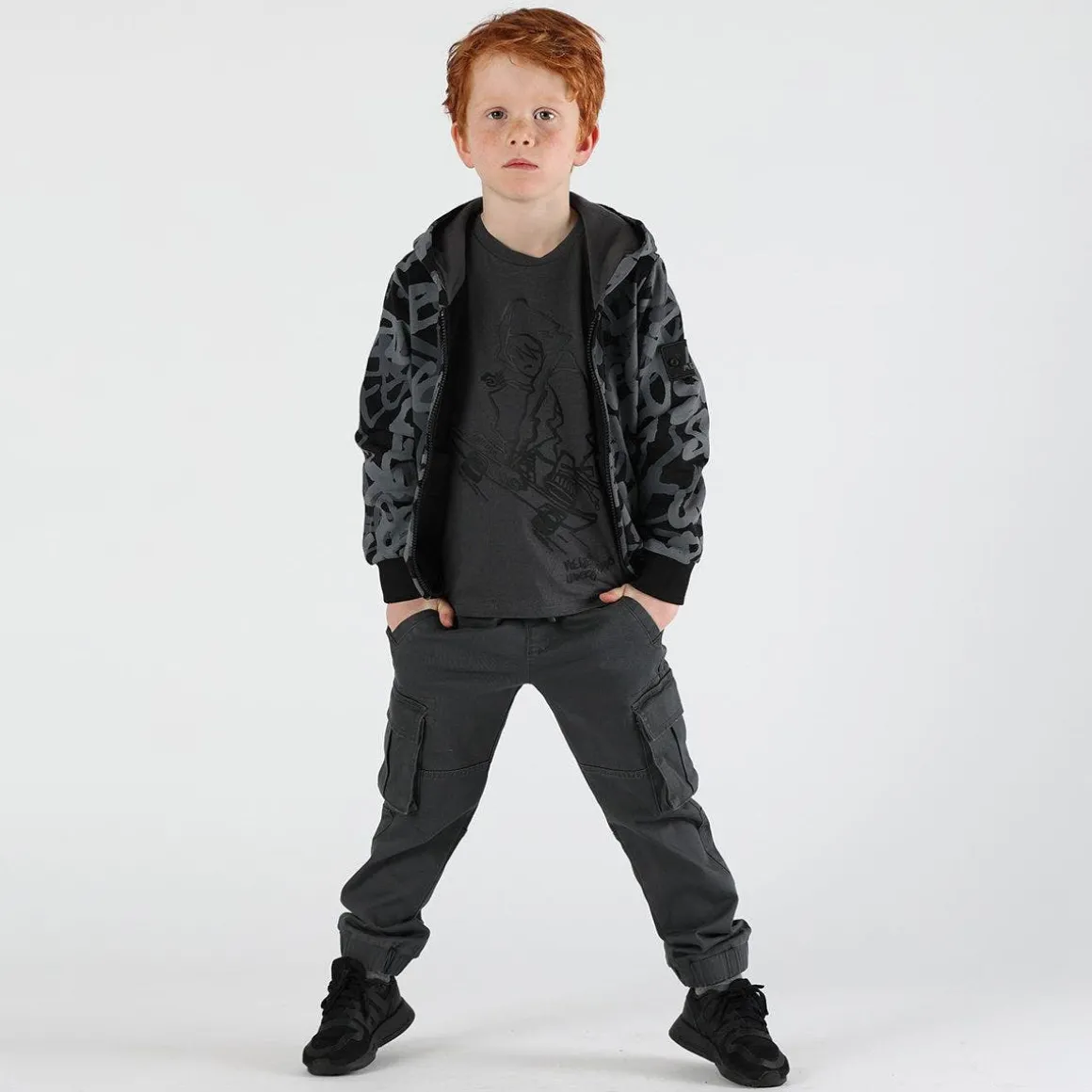 Maglia da bambino con stampa tonale