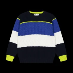 Maglia da bambino in filato con righe