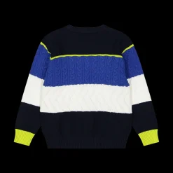 Maglia da bambino in filato con righe