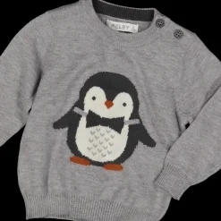 Maglia da bambino in tricot con pinguino