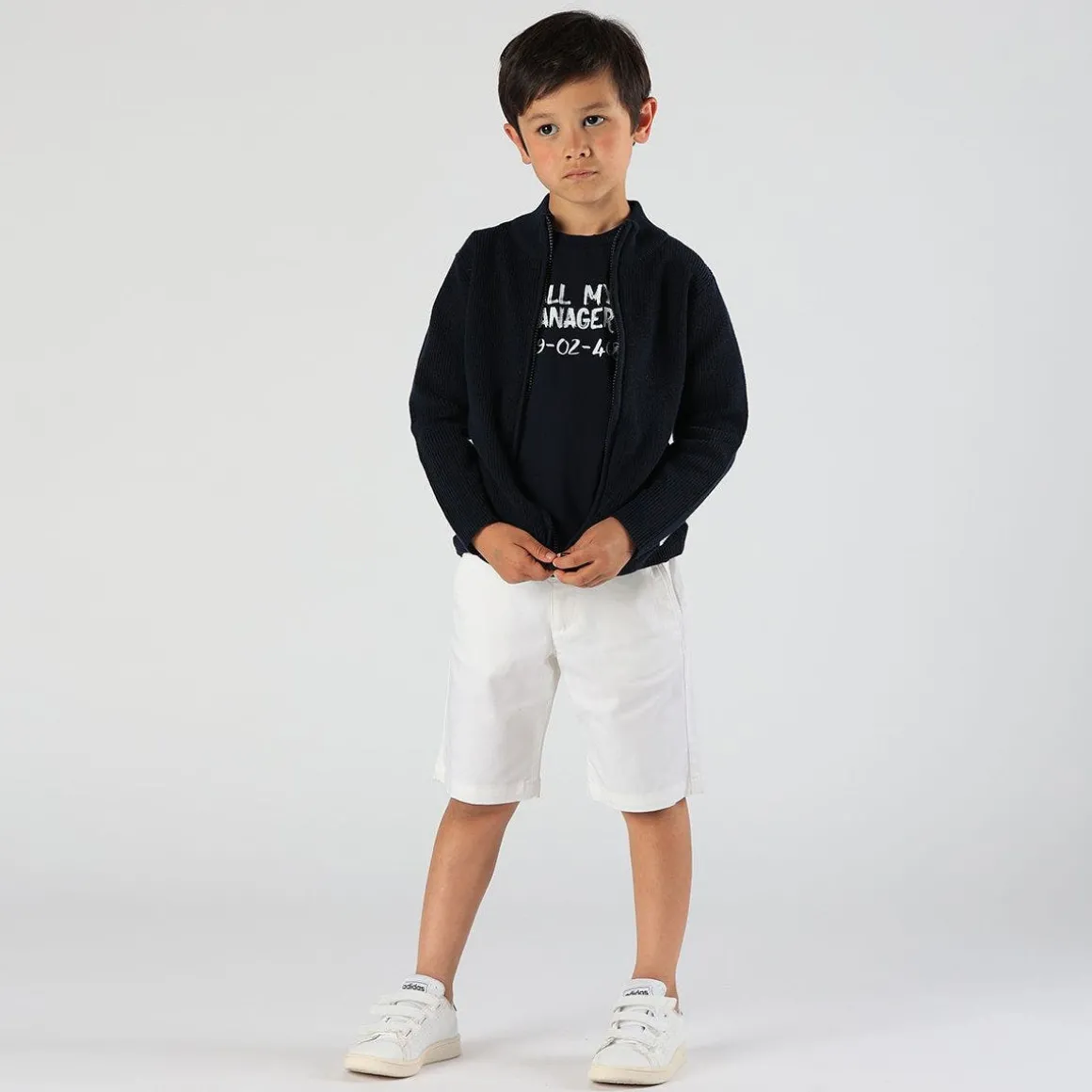 Maglia da bambino in tricot con zip