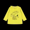 Maglia gialla con Snoopy da bambina