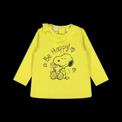 Maglia gialla con Snoopy da bambina