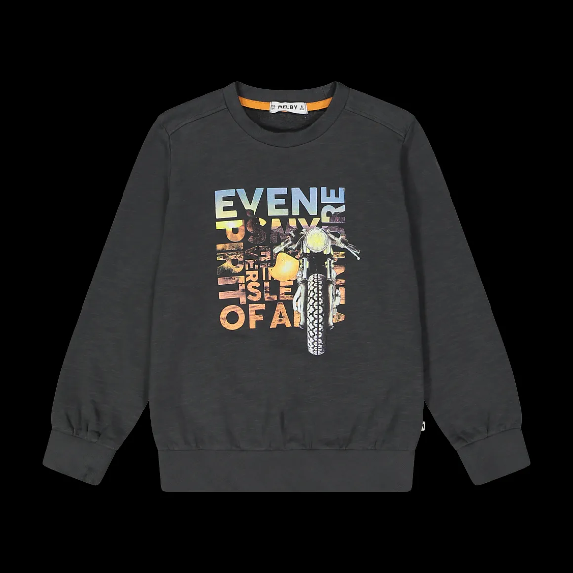Maglia girocollo ad bambino in felpa malfilè