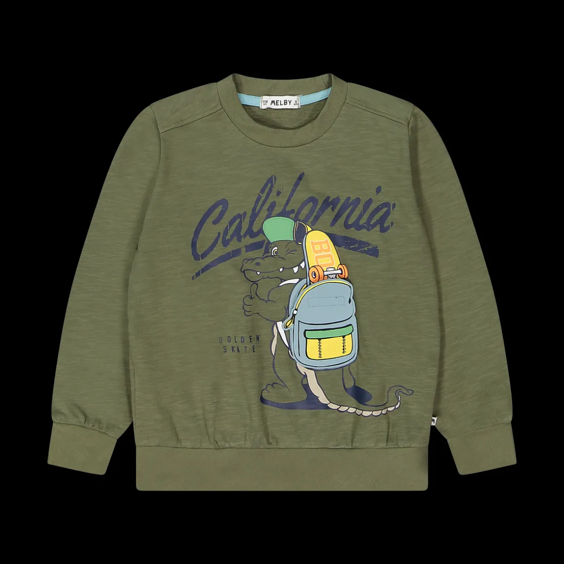 Maglia girocollo ad bambino in felpa malfilè