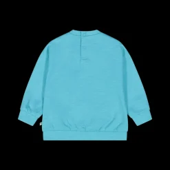 Maglia girocollo celeste per neonato