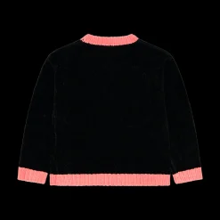 Maglia in ciniglia con scritta da bambina