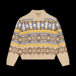Maglia in maglia tricot da bambina collo alto