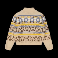 Maglia in maglia tricot da bambina collo alto