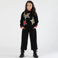Maglia in tricot da bambina con stelle