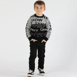 Maglia in tricot da bambino con scritte
